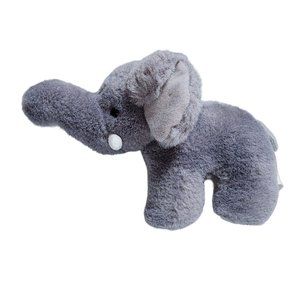 Vintage Nanco Elephant Plush Stuffed Animal 7 Inch Fuzzy Stands Up Cute